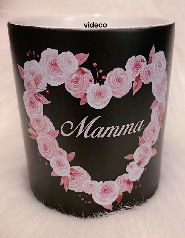 Kopp- Mamma m/rosehjerte