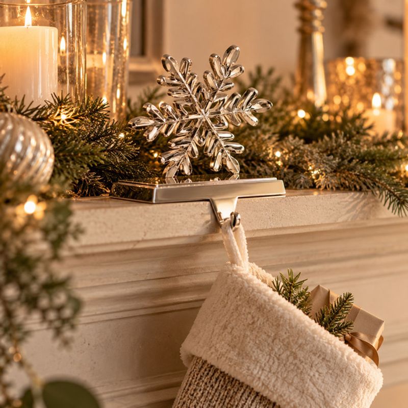 Julestrømpeholder Snowflake