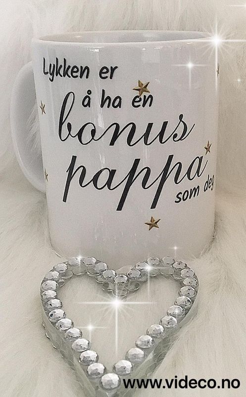 Kopp- Lykken er å ha en bonuspapa