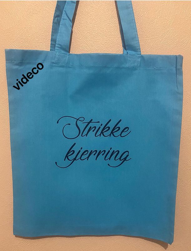 Tøyveske- Strikke kjerring