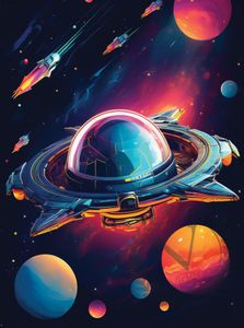 Hovedbilde Plakat -  romskip