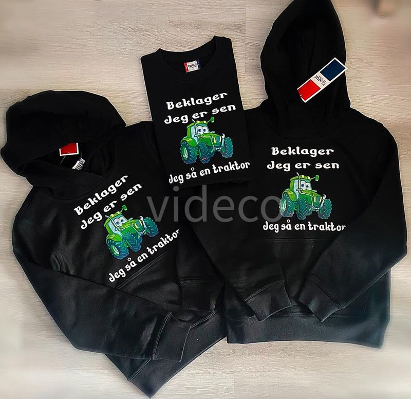 Hoodie- Beklager jeg er sen..