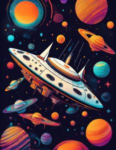 Hovedbilde Plakat - Flyvende ufo