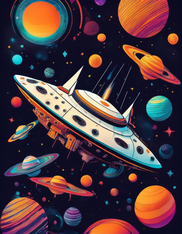 Plakat - Flyvende ufo