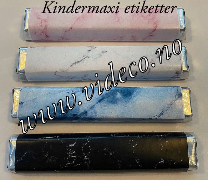Hovedbilde Kinder maxi etikett - marmorert