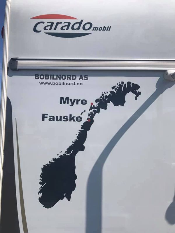 Bildekor - Norge med stedsnavn