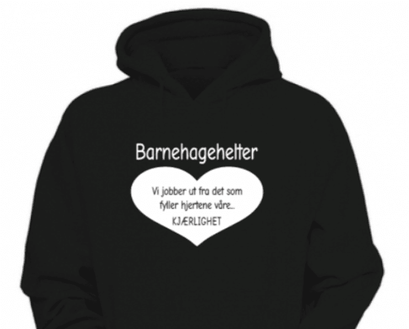 Hoodie- Barnehagehelter