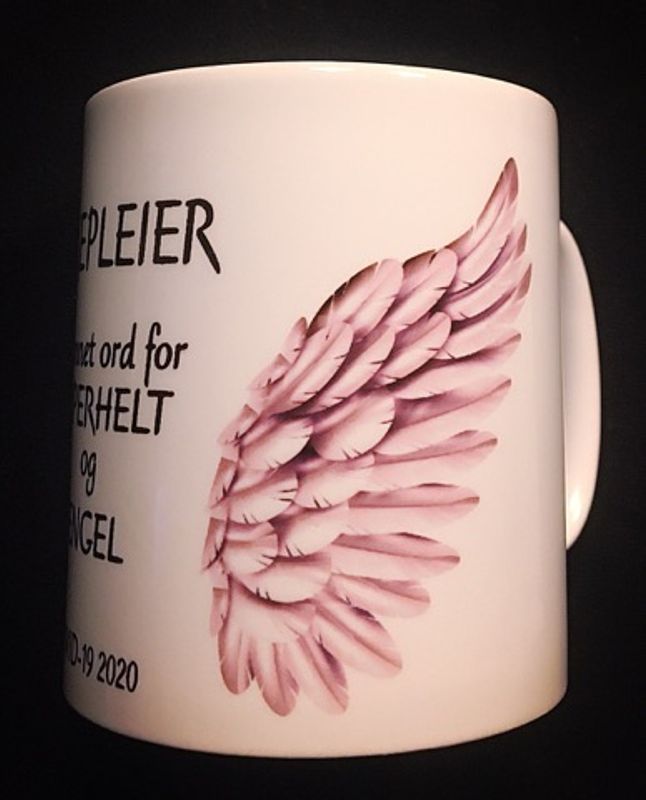 Kopp- sykepleier m/vinger,rosa