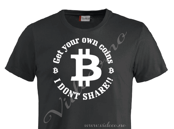 Hovedbilde tshirt - get youre own coin