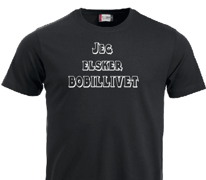 Hovedbilde T-shirt-Jeg elsker bobillivet