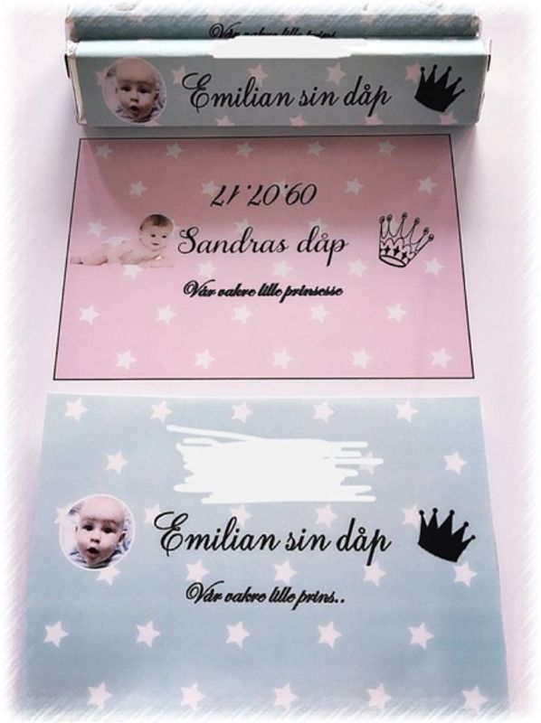 Kinder maxi Etiketter