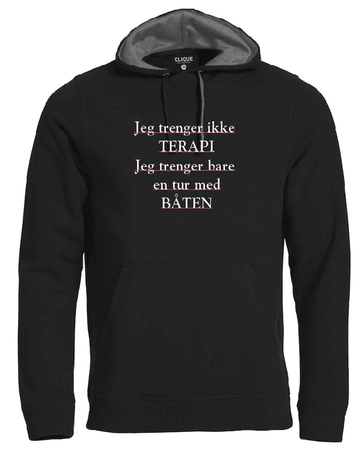 Hovedbilde Hoodie - Jeg trenger ikke terapi.. Jeg trenger bare en tur ...