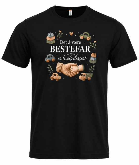 Hovedbilde T-shirt/Hoodie - Det å være Bestefar er livets dessert 