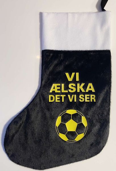 julestrømpe- Vi ælska det vi ser - sort