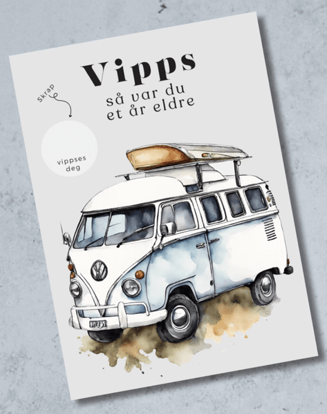 Vipps bursdagskort - Campervan 