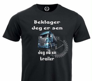 Hovedbilde T-shirt - Beklager jeg er sen,  jeg så en trailer