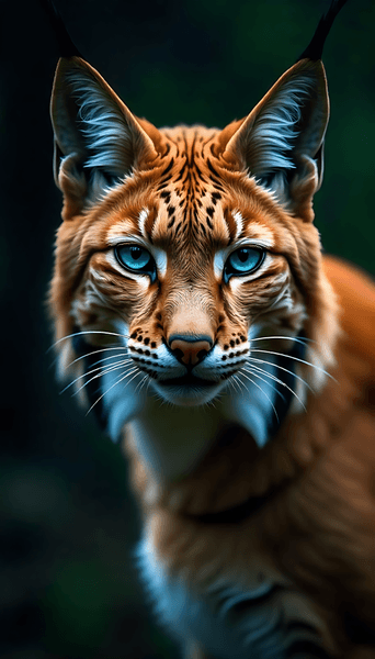 Plakat - Gaupe m/blå øyne