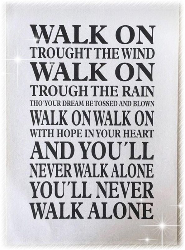 Walk on - A3, Plakat